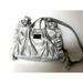 Nine West Bags | Nine & Co Nine West Purse Women Silver Shiny Small Shoulder Bag Ruffled | Color: Silver | Size: Os