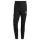 adidas Herren Essentials Fleece Regular Tapered Cargo Jogginghose, Schwarz-weiss, M EU