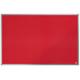 Nobo Felt Noticeboard, 900 x 600 mm, Aluminium Trim, Corner Wall Mounting, Essence Range, Red, 1904066