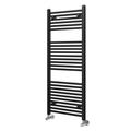 Newark Matt Black Heated Towel Radiator Towel Warmer Radiator Rail Bathroom Heated Towel Ladder Rail 1200 x 400