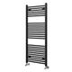 Newark Matt Black Heated Towel Radiator Towel Warmer Radiator Rail Bathroom Heated Towel Ladder Rail 1200 x 400