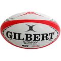 Gilbert Rugby G-TR4000 Training Rugby Ball - Pack Option - Red (Size 5, 10 Pack)