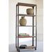 17 Stories 79.5" H x 33.75" W Iron Etagere Bookcase in Brown/Gray, Size 79.5 H x 33.75 W x 13.5 D in | Wayfair 1EAD6D875C83468089D0AE3176013557