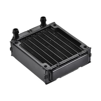 Water Cooling Radiator for PC CPU 100mm Long 7mm Nozzle with 8 Tube - Black