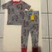 Disney Pajamas | Mickey Mouse Unisex Baby And Toddler Cotton Pajama Set, 2-Piece 18m Grey | Color: Gray | Size: 12-18mb