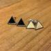 Urban Outfitters Jewelry | Black & White Triangle Studs| Set Of Two | Color: Black/White | Size: Os