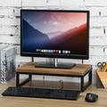 17 Stories Computer Riser Monitor Stand Wood in Brown | 4.7 H x 16.9 W x 9.8 D in | Wayfair F3F7DBEA793043A390BA8CC55E9F3805