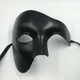 Masque Cosplay Fantôme Steampunk en PVC pour Homme et Femme Accessoire Demi-visage en Plastique