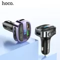 HOCO – chargeur de voiture USB 30W PD QC4.0 QC3.0 Charge rapide affichage LED modulateur