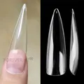 Faux ongles Stiletto Extra longs couverture complète capsules de faux-ongles à pression pour