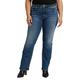 Silver Jeans Co. Damen Avery Slim Bootcut hohem Bund Jeans, Med Wash Ekc342, 48 Mehr Kurz