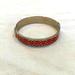 Coach Jewelry | Coach Signature Red Bangle Bracelet. 2.5” Diameter | Color: Red/Silver | Size: Os