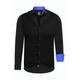 Langarmhemd RUSTY NEAL Gr. XL, EURO-Größen, schwarz (schwarz, blau) Herren Hemden Langarm