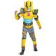 DISGUISE Official Bumblebee Transformers Costume Kids Boys Robot Costume Kids Muscle Fancy Dress Up Outfit for Children World Book Day Week Birthday L