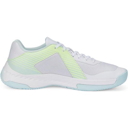 "Hallenschuh PUMA ""Varion"" Gr. 38, grün (weiß, mint) Schuhe Hallenschuhe"