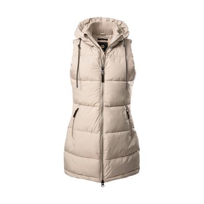 Steppweste "GW 30 WMN QLTD VST", Damen, Gr. 40, beige (hellbeige), Oberstoff: 100% Polyester (recycelt), Futter: 100% Polyester, Wattierung: 100% Polyester, G.I.G.A. DX BY KILLTEC, sportlich, Westen, Wasserabweisende, winddichte Weste mit Kapuze und... Image