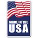 SignMission Made in the USA Sign Plastic in Blue/Red | 24 H x 18 W x 0.1 D in | Wayfair Z-A-1824-Made In The Usa