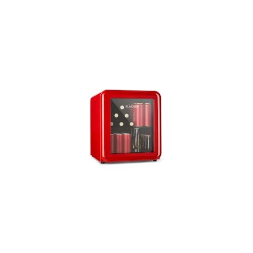 PopLife Getränkekühler Kühlschrank 0-10°C Retro-Design Rot