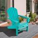 Costway 2 PCS Outdoor Patio HDPE Adirondack Chair Beach Seat - 29''x 53''x 37.5''