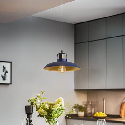Eko-Light Pendellampe Felix, blau/gold, 1-flammig Image