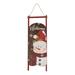 21.75" LED Lighted 'Welcome' Snowman Sled Christmas Wall Sign