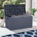 Zenova 120 Gallon Outdoor Patio Deck Storage Box UV-protected resin