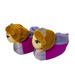 Disney Shoes | Disney Frozen Ann Girls Slippers 5/6 Purple Beige Toddlers Lightweight Warm Plum | Color: Purple | Size: Size 5