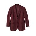 Men's Big & Tall KS Signature Microsuede Sport Coat by KS Signature in Burgundy (Size 62) Leather Jacket