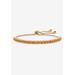 Women's Gold-Plated Bolo Bracelet, Simulated Birthstone 9.25" Adjustable by PalmBeach Jewelry in November