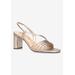 Extra Wide Width Women's Zariah Sandal by Bella Vita in Champagne Leather (Size 7 WW)