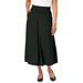 Plus Size Women's A-Line Cashmere Skirt by Jessica London in Black (Size 3X)