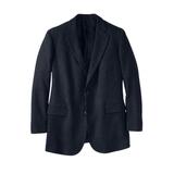Men's Big & Tall KS Signature 2-Button Classic Blazer by KS Signature in Black Twill (Size 60)