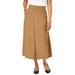Plus Size Women's A-Line Cashmere Skirt by Jessica London in Brown Maple (Size L)