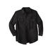 Men's Big & Tall Boulder Creek® Long Sleeve Moleskin Shirt by Boulder Creek in Black (Size 3XL)