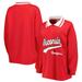 Women's Gameday Couture Red Wisconsin Badgers Happy Hour Long Sleeve Polo