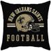 New Orleans Saints 18'' x Helmet Logo Duck Cloth Décor Pillow