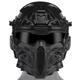 W-Ronin Assault Fast Tactical Helmet And Tactical Mask, Multi-Lens Goggles, Built-In Headset And Defogging Fan, Airsoft Hunting,Black