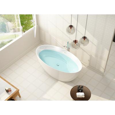 Badewanne SANOTECHNIK "Miami", weiß, B:170cm H:58,5cm T:82cm, Acryl, Badewannen, B/T/H 170 / 82 / 58,5 cm