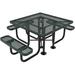 Arlmont & Co. Myran Outdoor Picnic Table Plastic/Metal in Green | 30 H x 72 W x 60 D in | Wayfair 6204BC430B1B4D31AFEC584F1FA96FD4