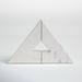 Joss & Main Marble Triangle Bookends Set of 2 Marble in White | 6 H x 5 W x 3 D in | Wayfair 489C66A900054E5BB584932F3703FA74