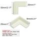 Edge Foam Corner Cushion Guard Strip Roll Soft Bumper Protector - White