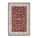 Shahbanu Rugs Cherry Red, Nain with All Over Design 250 KPSI, Wool and Silk Hand Knotted, Oriental Rug (6'0" x 8'10")