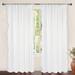 DriftAway Ava Lace/Crochet Trim Voile Sheer Window Curtain Panel Pair