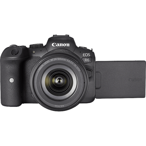CANON EOS R6 Kit Systemkamera mit Objektiv 24-105 mm , 7,5 cm Display