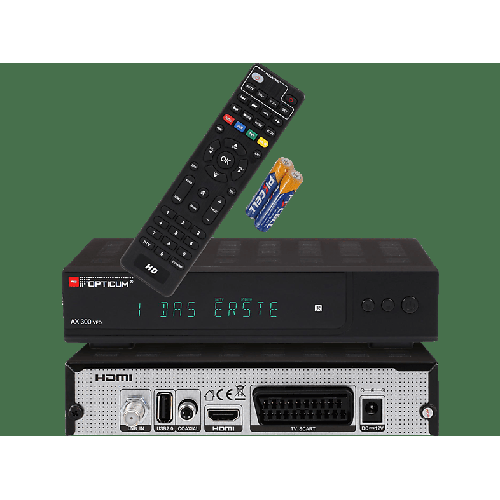 OPTICUM RED AX300 VFD DVB-S2 Receiver (DVB-S2, Schwarz)