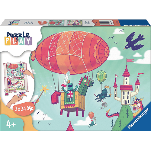 RAVENSBURGER Puzzle&Play Ritterburg 2 Puzzle Mehrfarbig