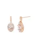 Belk & Co 1.30 Ct. T.w. Morganite And 1/4 Ct. T.w. Diamond Earrings In 10K Rose Gold