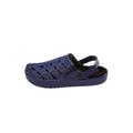 Extra Wide Width Men's Fur-Lined Rubber Clogs by KingSize in Navy (Size 13 EW)