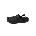 Extra Wide Width Men's Fur-Lined Rubber Clogs by KingSize in Black (Size 16 EW)