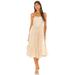 Free People Dresses | Free People Amanda Dress Midi Strapless Sweetheart Bustier Sequin Button Cream | Color: Cream/Gold | Size: Xs